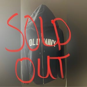 Old Navy Black Logo Hoodie